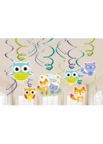 Amscan Décoration suspendue pour bébé douche adorable animaux de la forêt