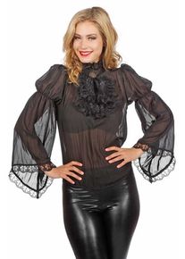 Baroque blouse for women black