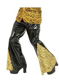 Widmann Tiger lacquer look flared trousers