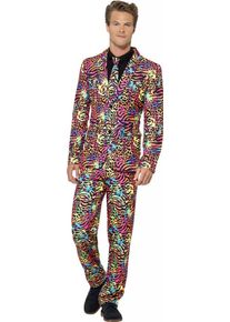 Smiffys Tuta da uomo coloratissimo per feste da uomo