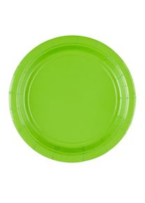 Amscan 8 assiettes en carton Partytime vert kiwi 17,7 cm