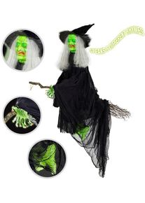 Widmann Sorcière néon Halloween animée 155cm