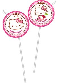Procos 6 pailles Flexi Hello Kitty Sweet Cherry 24cm