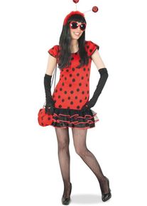 Costume en peluche coccinelle pour femme