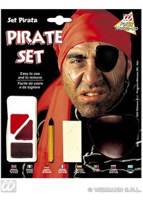 Widmann Set da trucco Pirata Con benda sull'occhio (2er Multipack)