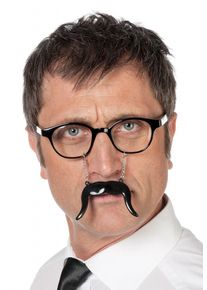Lunettes de patron drôle avec moustache