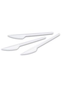 Amscan 25 couteaux de buffet blanc 16,5 cm