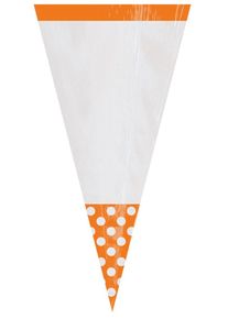 Amscan 10 candy buffet cones orange