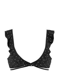 Lascana Dames Bikinitop 'Sparkle' zwart / wit 80