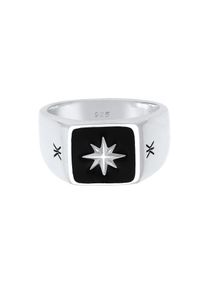 Kuzzoi Heren Ring zwart / zilver 62