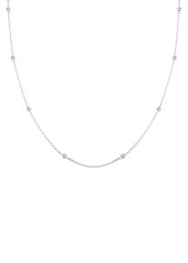 Elli Dames Ketting 'Kristall' zilver / wit 45