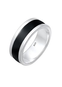 Kuzzoi Heren Ring zwart / zilver 62