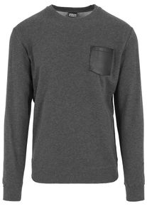 Urban Classics Sweatshirt Herren dunkelgrau / schwarz Größe L