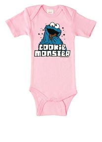logoshirt , Body mit Sesamstra&szlig;en-Frontdruck , rosa , 50/56 , Gro&szlig;artiger Baby Body &ndash; printed in Germany