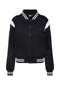 Urban Classics Kvinnor Sweatjacka svart / vit Storlek L