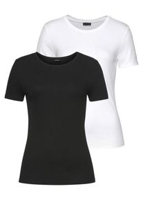 Lascana T-shirt Femme noir, blanc taille XS-S