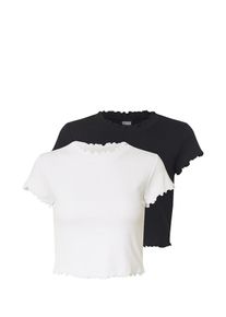 Urban Classics T-shirt Femme noir, blanc taille XS