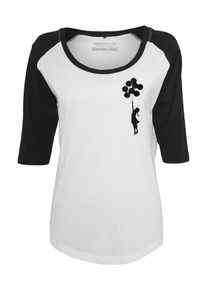 Mister Tee T-shirt 'Banksy Balloons' Femme blanc taille L