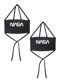Mister Tee, Mænd, Tørklæde 'Nasa', Sort / Hvid, Størrelse One Size