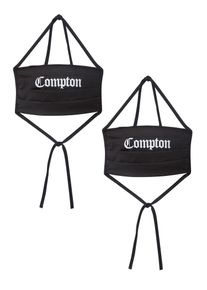 Mister Tee, Mænd, Tørklæde 'Compton', Sort / Hvid, Størrelse One Size