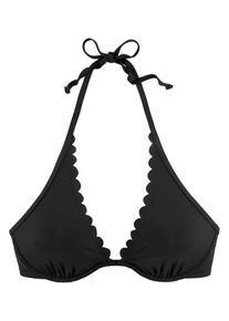 Lascana Hauts de bikini 'Scallop' Femme noir taille 40