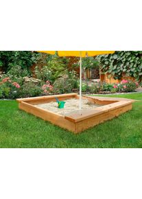 Joda , Sandkasten &raquo;Moritz&laquo;, BxLxH: 150x150x23 cm , braun