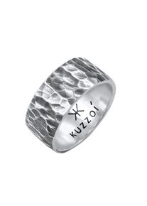 Kuzzoi Heren Ring zwart / zilver 62