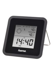 Hama , Thermo-/Hygrometer TH50, Schwarz , schwarz