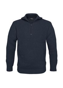 Marine Pullover Troyer blau, Gr&ouml;&szlig;e 52, Herren, Synthetik, Mil-Tec