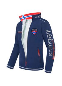 Nebulus Veste Softshell d'hiver STYLER FUR, homme, bleu marine | Soldes d'Automne