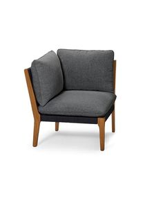 Ogrodowa sofa narożna szara Tchibo