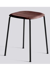 Soft Edge 70 Stool Hocker Hay-schwarz / fall rot