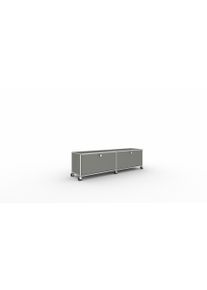 USM Haller schmales TV Lowboard mittelgrau