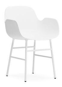 Form Armchair Lehnstuhl Normann Copenhagen-weiß-Eiche schwarz