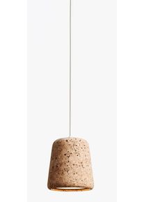 Material Pendant Pendelleuchte Kork New Works-Cork natur / weiß