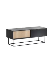 Virka Sideboard niedrig Woud-eiche / schwarz