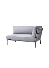 Conic AirTouch Outdoor 2 places canapé modulaire gauche gris clair Cane-Line