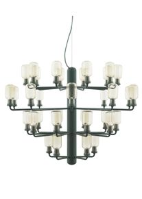 Normann Copenhagen Amp Chandelier Pendelleuchte Large Gold/Grün
