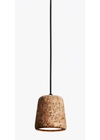 Material Pendant Pendelleuchte Kork New Works-Kork gemischt / schwarz