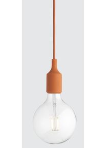 E27 Socket lamp Pendelleuchte muuto-orange