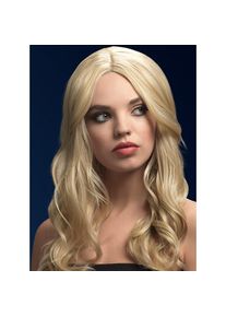 Smiffys Beach Waves Perücke blond, Mittelscheitel