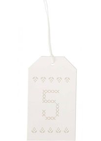 Rico Design 24 pendentifs chiffres calendrier de l'Avent blancs