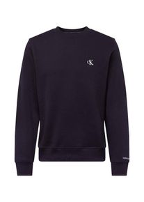 Calvin Klein Jeans Heren Sweatshirt 'Essential' zwart / wit XL