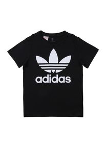 adidas originals Shirt 'Trefoil' zwart / wit 164