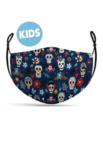 maskworld Masque en tissu pour enfants Dia de los Muertos