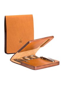 Mühle Glasshütte Mühle - Maniküre-Set mit Etui aus Rindsleder