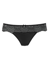 Lascana Kvinnor String svart Storlek L