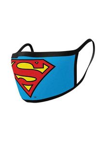 maskworld Superman - Maschere in tessuto con logo Superman confezione doppia