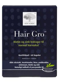 New Nordic Hair Gro - 60 Kapslar