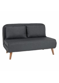 Canapea extensibilă Irida, 131x86x84 cm, textil, gri